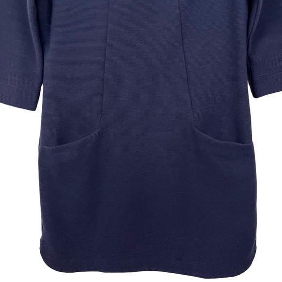 BODEN Jasmine Ottoman Ponte Long Sleeve Dress in navy - Picture 6 of 12